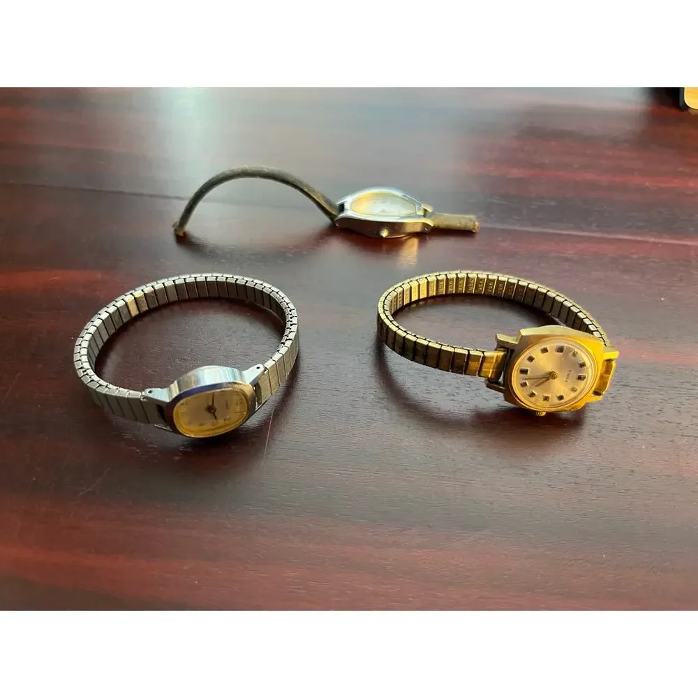 VTG Timex Watch Lot of 3 Untested Mexico USA